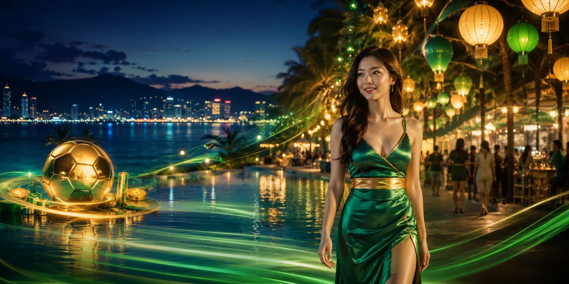 Chợ đêm Nha Trang sầm uất – người dùng kiểm tra tỷ lệ cược trên điện thoại giữa không khí vui tươi